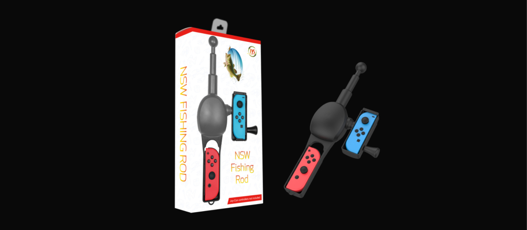 Legendary Fishing + Joy Con Fishing Rod Peripheral ( Nintendo Switch)