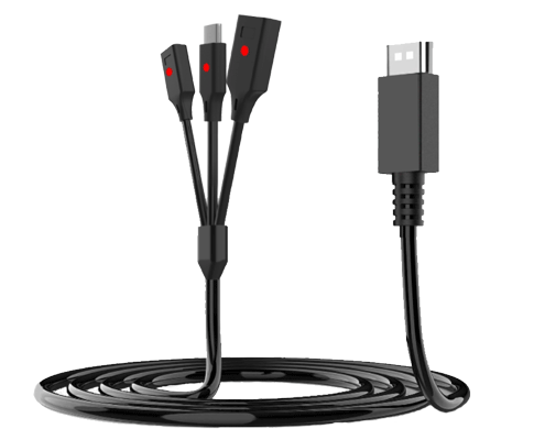 3 in 1 charging cord for joycon and switch tablet